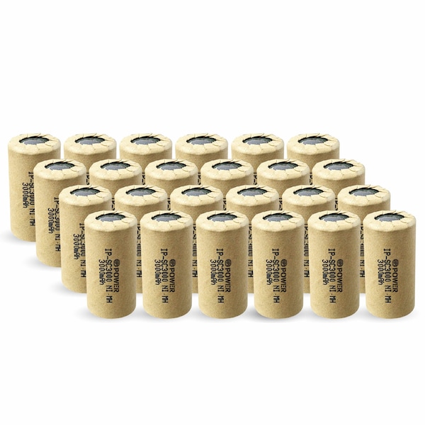Ip Power High Rate Sub C Ni-Mh 3000mAh 24PK - IP-NH-SC-3000-FT-24