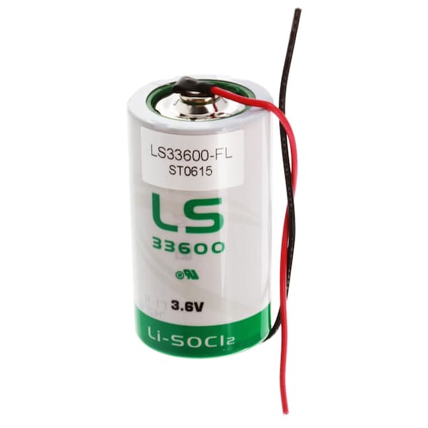 Saft LS33600_WIRE D Battery 3.6V 1700mAh Lithium replaces 61104501 6EW1 and more - LS33600_WIRE