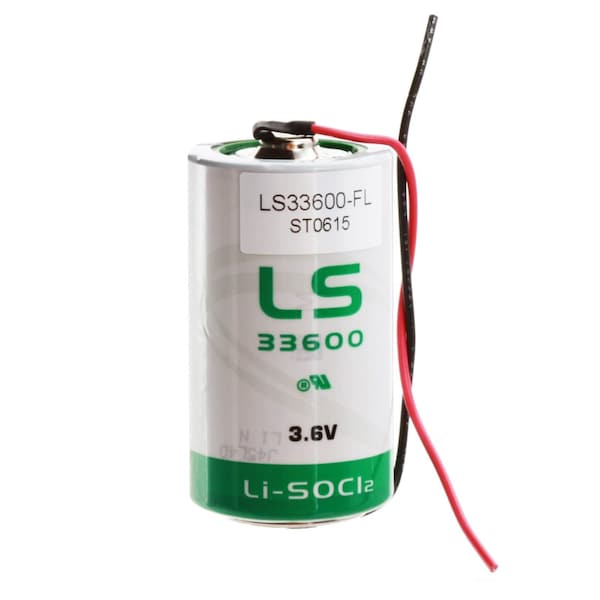Saft LS33600_WIRE D Battery 3.6V 1700mAh Lithium replaces 61104501 6EW1 and more - LS33600_WIRE