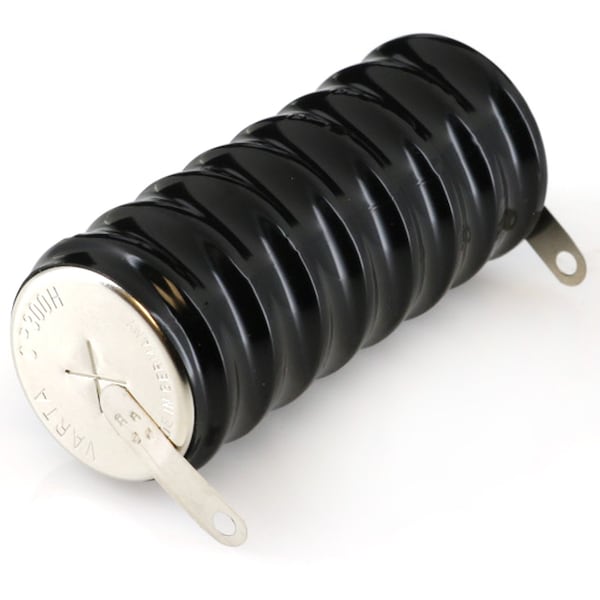 Exell Battery 9.6V 300mAh NiMH Battery w/TABS for Battery Timer, Senor, Meters - 8/CP300H-TABS