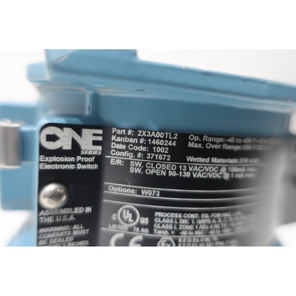 Interruptor eléctrico United Electric -40-450F 90-130V-AC 90-130V-DC SENSOR DE TEMPERATURA OTRO - 2X3A00TL2