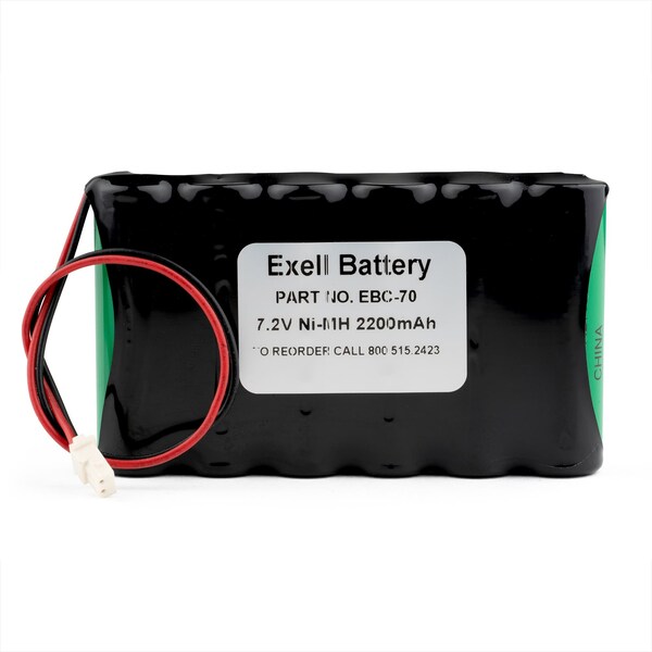 Exell Battery Exell NiMH 7.2V 2000mAh Ademco Lynx Alarm Systems Replacement Battery - EBC-70