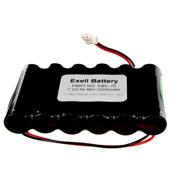 Exell Battery Exell NiMH 7.2V 2000mAh Ademco Lynx Alarm Systems Replacement Battery - EBC-70
