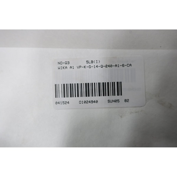 TERMOPAR TIPO K DE WIKA - A1 VP-K-G-14-Q-240-A1-6-CA