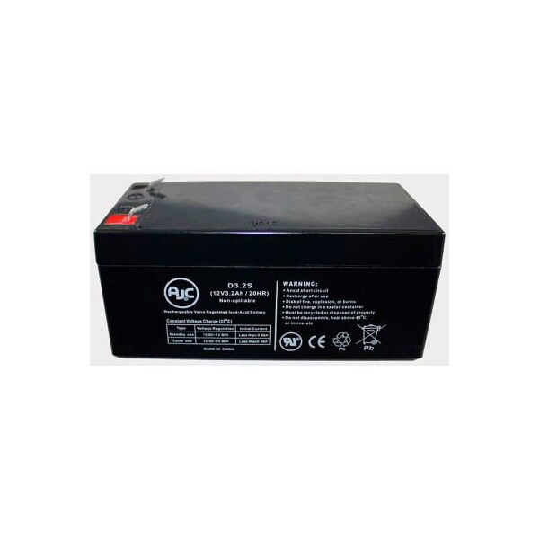 Battery Clerk AJC Baxter Healthcare HealthCare 6301 12V 3.4Ah Medical Battery - BAXTER HEALTHCARE-HEALTHCARE 6301