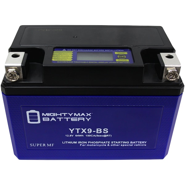 Mighty Max Battery YTX9-BS Lithium Replacement Battery Compatible with Quality Mro YTX9-BS - MAX3987608