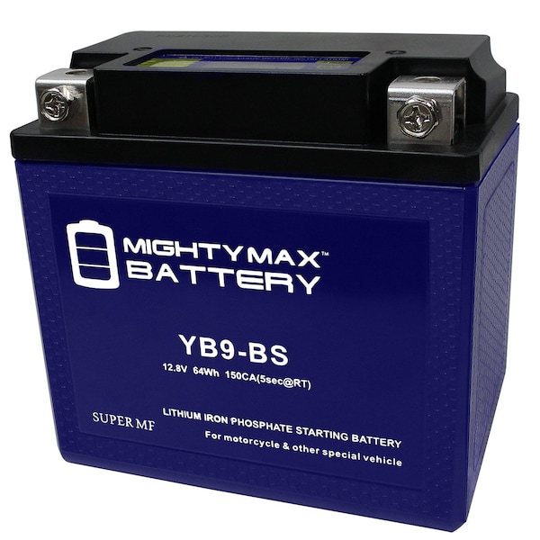 Mighty Max Battery YB9-BS Lithium Replacement Battery for Piaggio PX125 All Years - MAX3943725