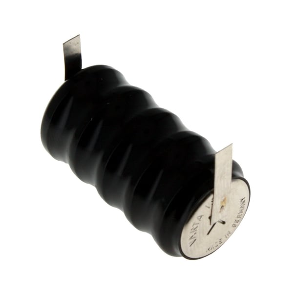 Exell Battery 5/V80H 6V 80mAh Rechargeable Battery w/Tabs 55608305060 for alarm systems, GPS - 5/V80H-TABS