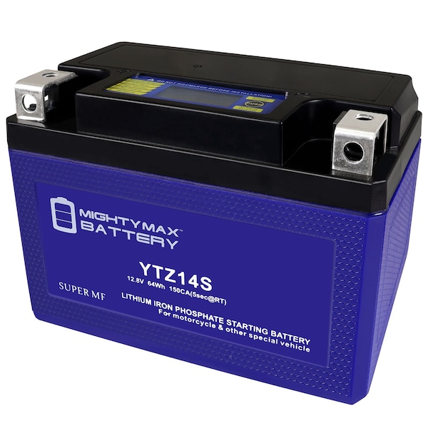 Mighty Max Battery YTZ14S Lithium Replacement Battery compatible with Snowmobile Mowers PWC Watercraft - MAX4005800