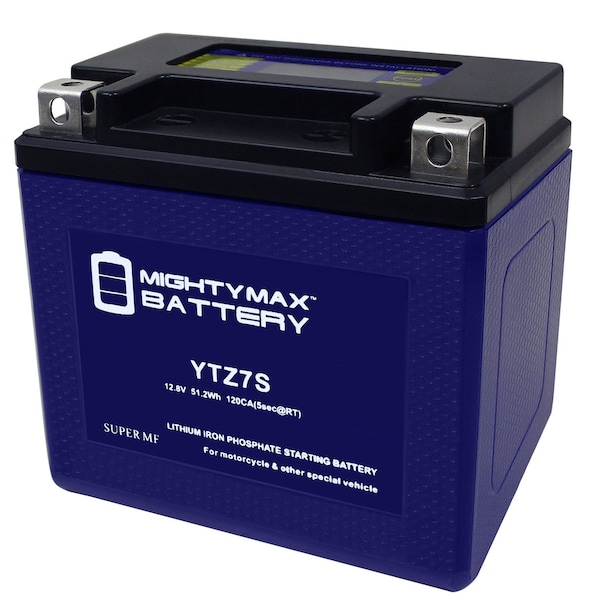 Mighty Max Battery YTZ7S Lithium Battery Replacement for Snowmobile ATV Motorcycle - MAX3881211