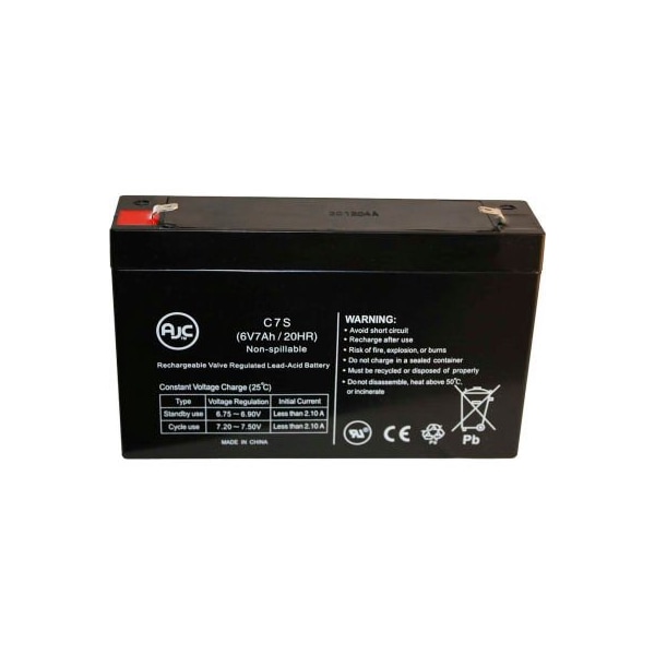 Battery Clerk AJC Exide 53302 6V 7Ah Emergency Light Battery - EXIDE-53302