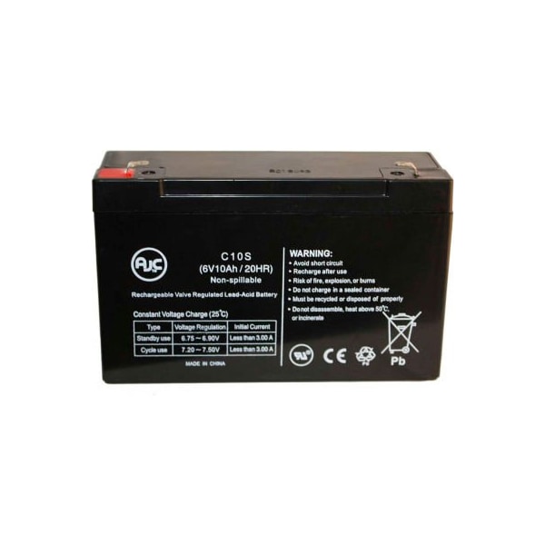 Battery Clerk AJC Alaris Gemini PC-2-Model 1320 6V 10Ah Medical Battery - GEMINI-PC-2-MODEL-1320-ALARIS-6V-10AH-MB