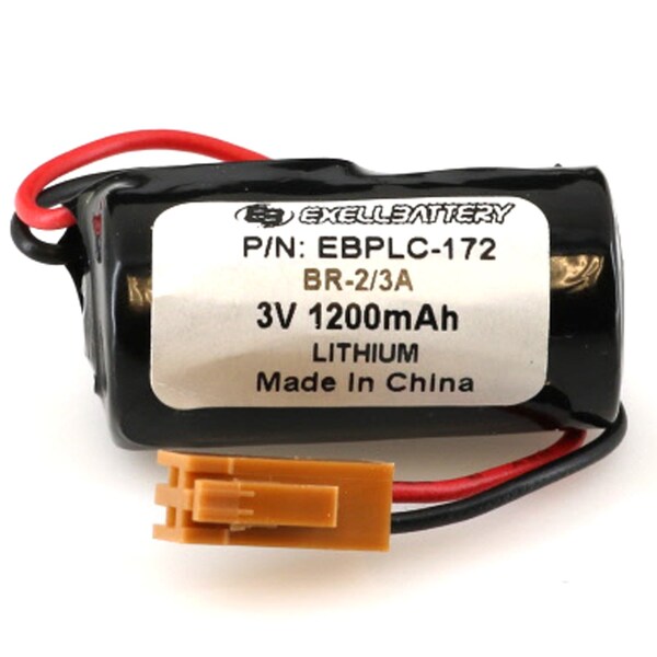 Exell Battery 3.6V PLC Computer Backup Battery Replaces COMP-172 34C6127 BR2/3AC2P - EBPLC-172