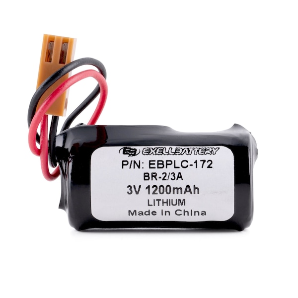 Exell Battery 3.6V PLC Computer Backup Battery Replaces COMP-172 34C6127 BR2/3AC2P - EBPLC-172