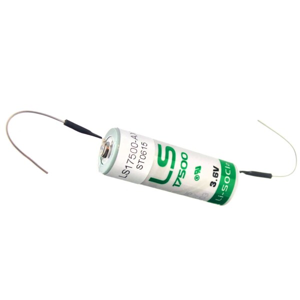 Saft LS17500 W Axial Leads 3.6V Lithium Thionyl Chloride Battery - LS17500_AX