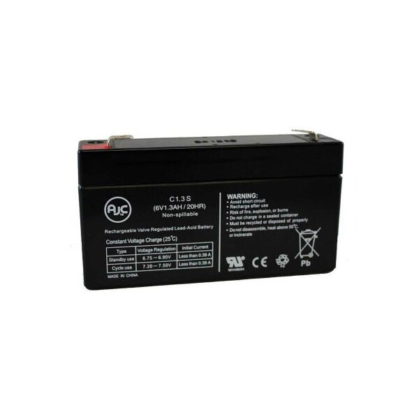Battery Clerk AJC SensorMedics ELI-200 6V 1.3Ah Medical Battery - SENSORMEDICS-ELI-200