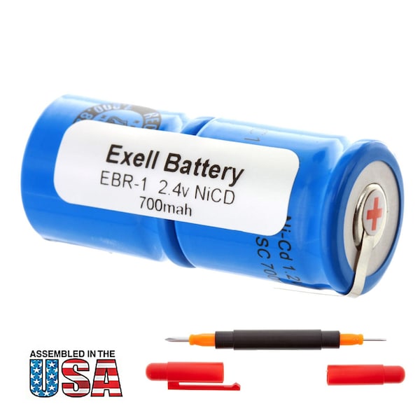 Exell Battery Razor Battery For Norelco, Eltron, Remington Razors - EBR-1