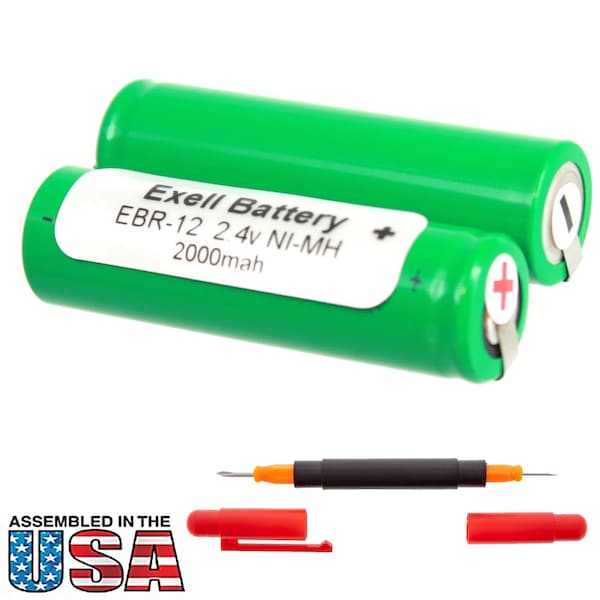Exell Battery Razor Battery For  Remington 10468, R9100TLT Electric Razors - EBR-12