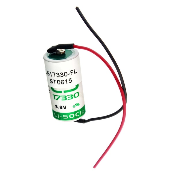Saft LS17330 W Wire Leads 2/3A 3.6V Lithium Thionyl Chloride Battery - LS17330_WIRE