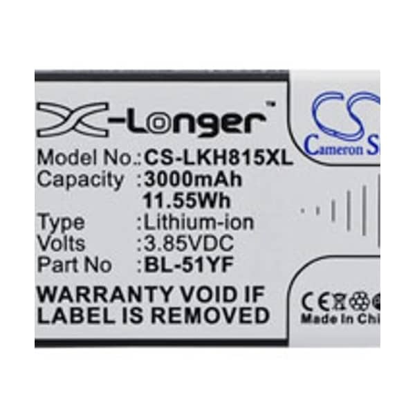 Ilc Replacement for LG G4 / H811 (t-mobile) Cell Phone Battery - G4 / H811 (T-MOBILE) CELL PHONE BATTERY LG