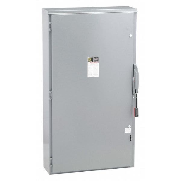Interruptor de seguridad Square D sin fusibles, resistente, 600V CA, 3PST, 400 A, NEMA 3R - HU365R