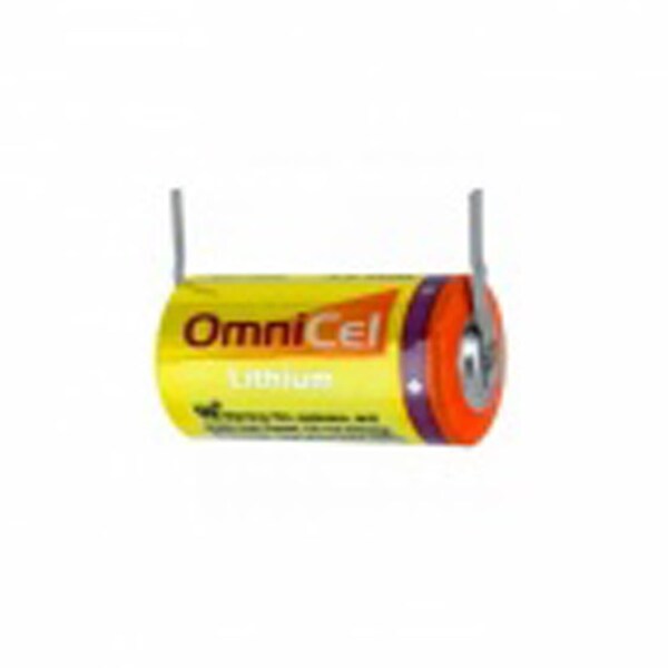 Omnicel ER14335 3.6V 1.65Ah 2/3AA Lithium HighEnergy Battery Tabs - ER14335/T