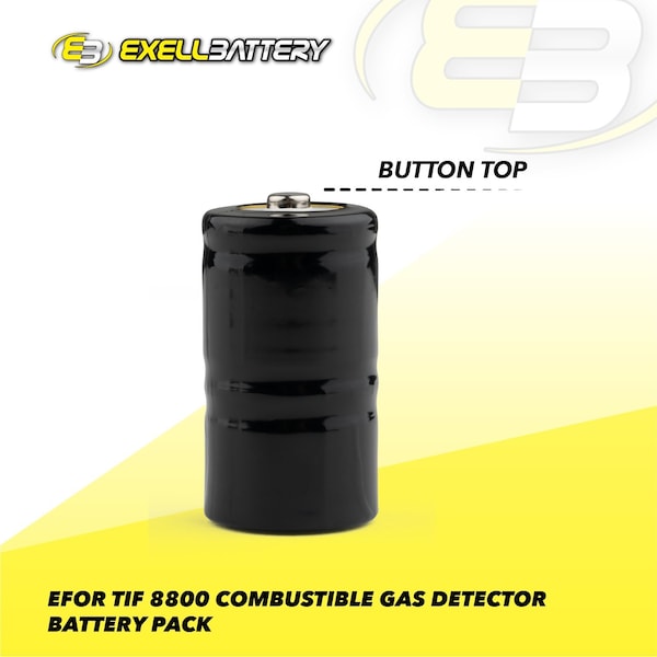 Exell Battery Gas Meter Battery for TIF 8800 Combustible Gas Detectors - EBC-GAS1