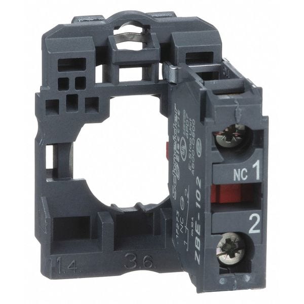 Bloque de contacto Schneider Electric, 1 contacto normalmente cerrado, ruptura lenta, 22mm - ZB5AZ102