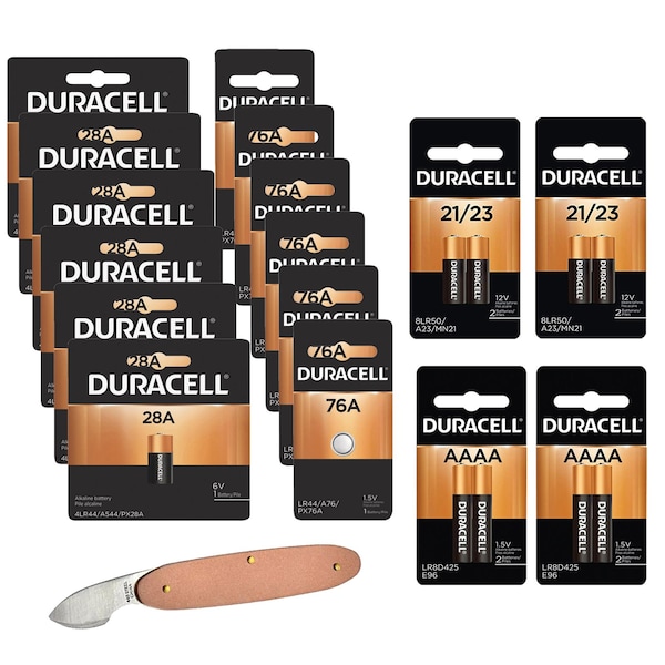 Duracell Hard to Find Battery Kit INCLUDES: 28A, 76A, MX2500 (AAAA), MN21 - DURA-SPECIALTY-KIT