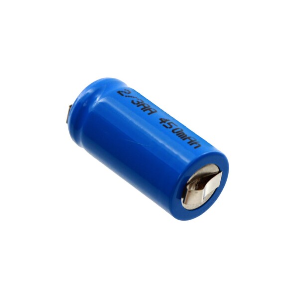 Exell Battery Rechargeable Battery 2/3AA NiCd 1.2V 450mAh with Tabs for Solar Light - EBC-2/3AA-WT