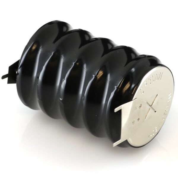 Exell Battery 6V 300mAh NiMH Battery w/PINS for RTC, MBU, Timer, Senor, Meter - 5/CP300H-3PIN