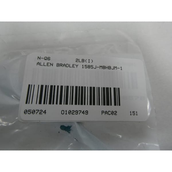 Cable de parche de medios Ethernet de Allen Bradley de 1M 600V-AC - Cable del juego de cables 1585J-M8HBJM-1