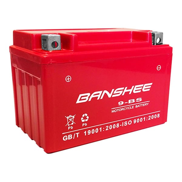 Banshee 12V 8Ah FPM9-12B Battery for Yuasa YTX9-BS YUAM329BS - 9BS-BANSHEE-007