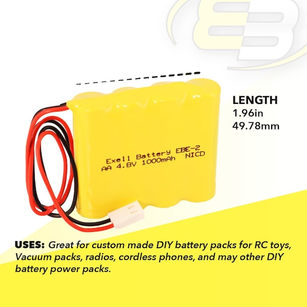 Exell Battery Emergency Lighting Battery For Dual-Lite 12-790 0120790 NABC 721259000 - EBE-2