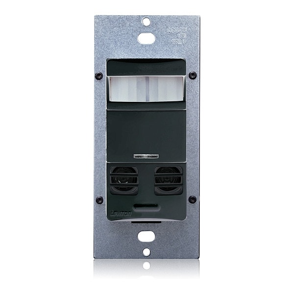 Leviton Sensor de Presencia, PIR/Ultrasonido, 120-277V AC, Negro - OSSMT-GDE