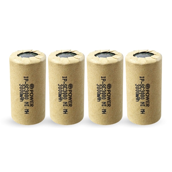Ip Power High Rate Sub C Ni-Mh 3000mAh - 4PK - IP-NH-SC-3000-FT-4
