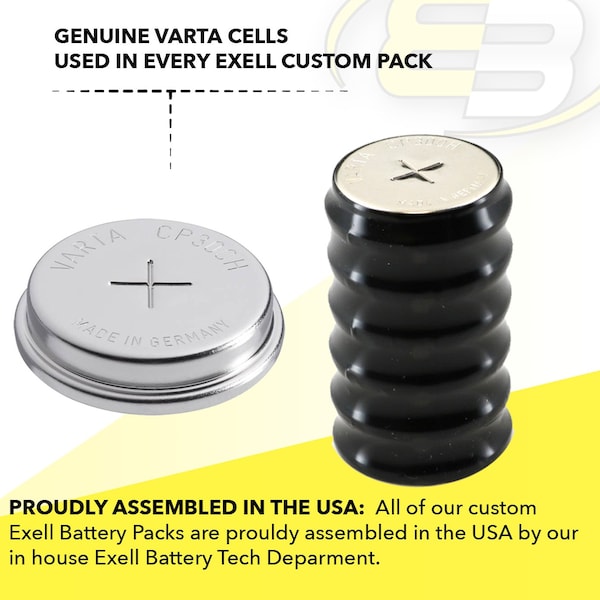Exell Battery 7.2V 300mAh NiMH Battery for RTC, MBU, Batery Timer, Senors, Metering - 6/CP300H