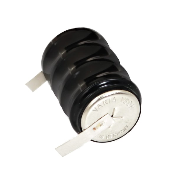Exell Battery 4/V80H 4.8V 80mAh Battery with Tabs 55608304015 for electricity meter, RTC, MBU - 4/V80H-WT