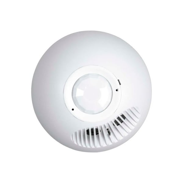 Hubbell Iluminación Hubbell OMNI PIR/Ultrasonido Sensor de Voltaje de Línea para Techo con Alcance de 1000 pies cuadrados, Color Blanco - OMNIDT1000BPI277