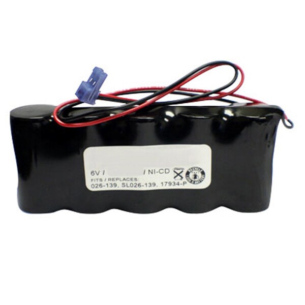 Exell Battery Emergency Lighting Battery for TEIG T26000139, Sure-Lites 026-139 - EBE-105