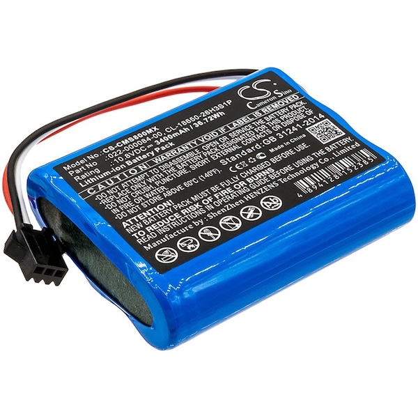 Ilc Replacement for Cardiomonitor Cl-18650-26h3s1p Battery - CL-18650-26H3S1P