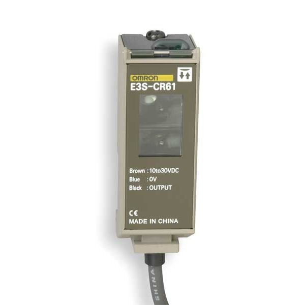 Sensor fotoeléctrico Omron, rectangular, difuso - E3S-CD12