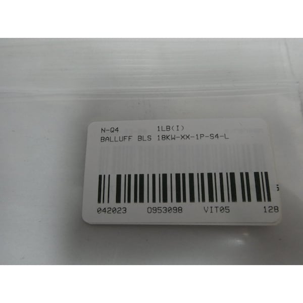 Sensor fotoeléctrico de Balluff - BLS 18KW-XX-1P-S4-L