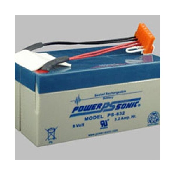 Ilc Replacement for Nellcor Achieva Ventilator 8 Volt 3.2ah Battery - ACHIEVA VENTILATOR  8 VOLT 3.2AH BATTERY NELLCOR