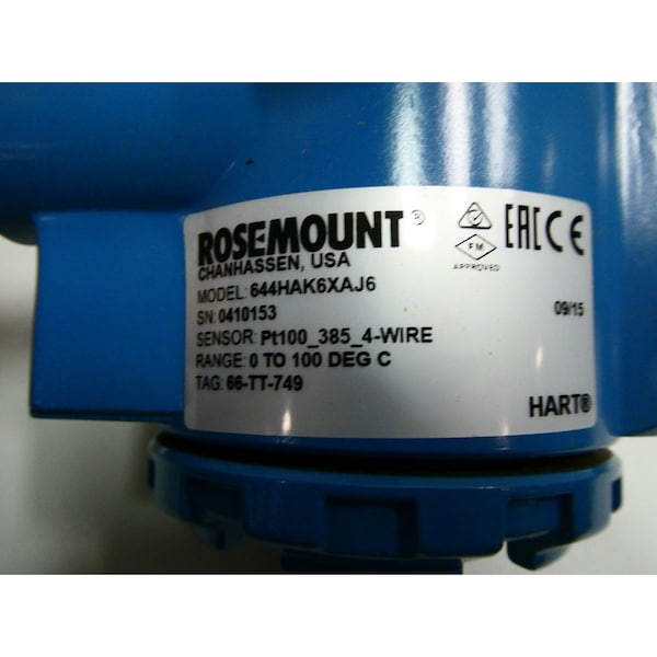 Termopar RTD de 12 pulgadas - 644HAK6XAJ6 0068N21C30A120T26E6XA