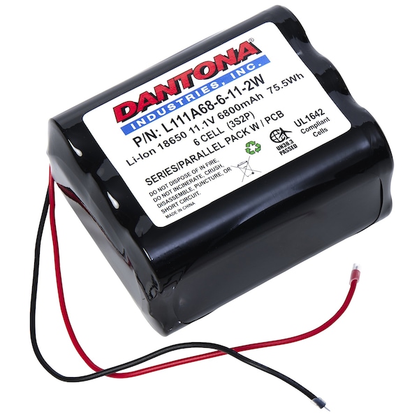 Dantona Battery, L111A68-6-11-2W - L111A68-6-11-2W