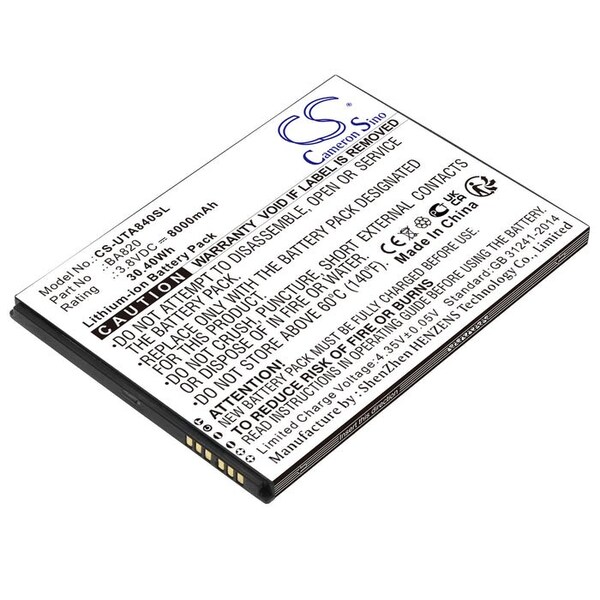 Bsc Preferred Unistrong BA820 BA840 UG905 UG908 Tablet Replacement Battery - CS-UTA840SL.1