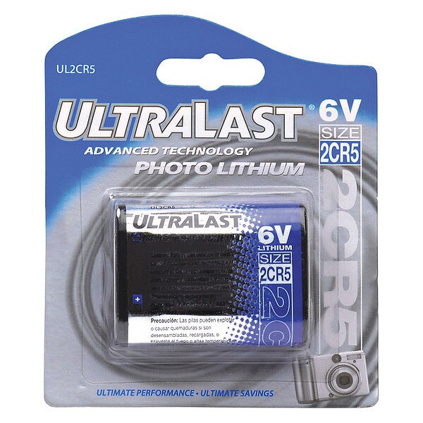 Ultralast NABC UltraLast UL2CR5 Lithium Photo Camera Battery - 6V DC - UL2CR5