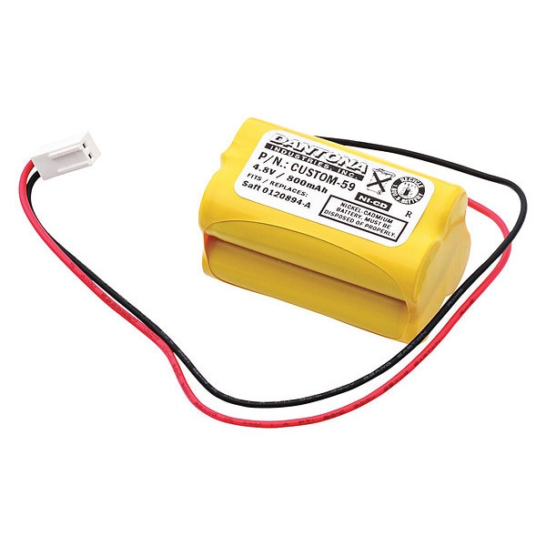 Dantona Battery 4.8 Volt Nickel Cadmium Dantona Emergency Lighting Battery - CUSTOM-59