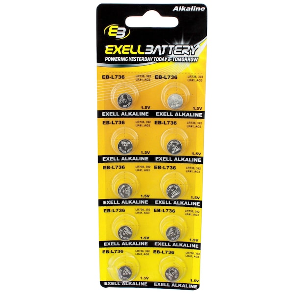Exell Battery 41pc Alkaline Batteries Kit Includes A28PX 23A L736 L621 L936 and Watch Opener - EB-KIT-104